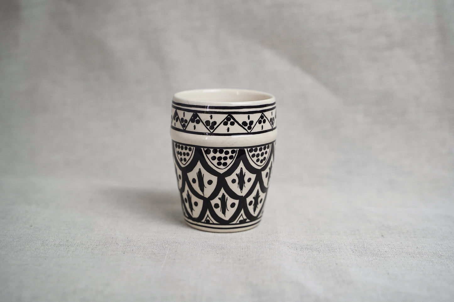 Verre Beldi en céramique – Motif traditionnel