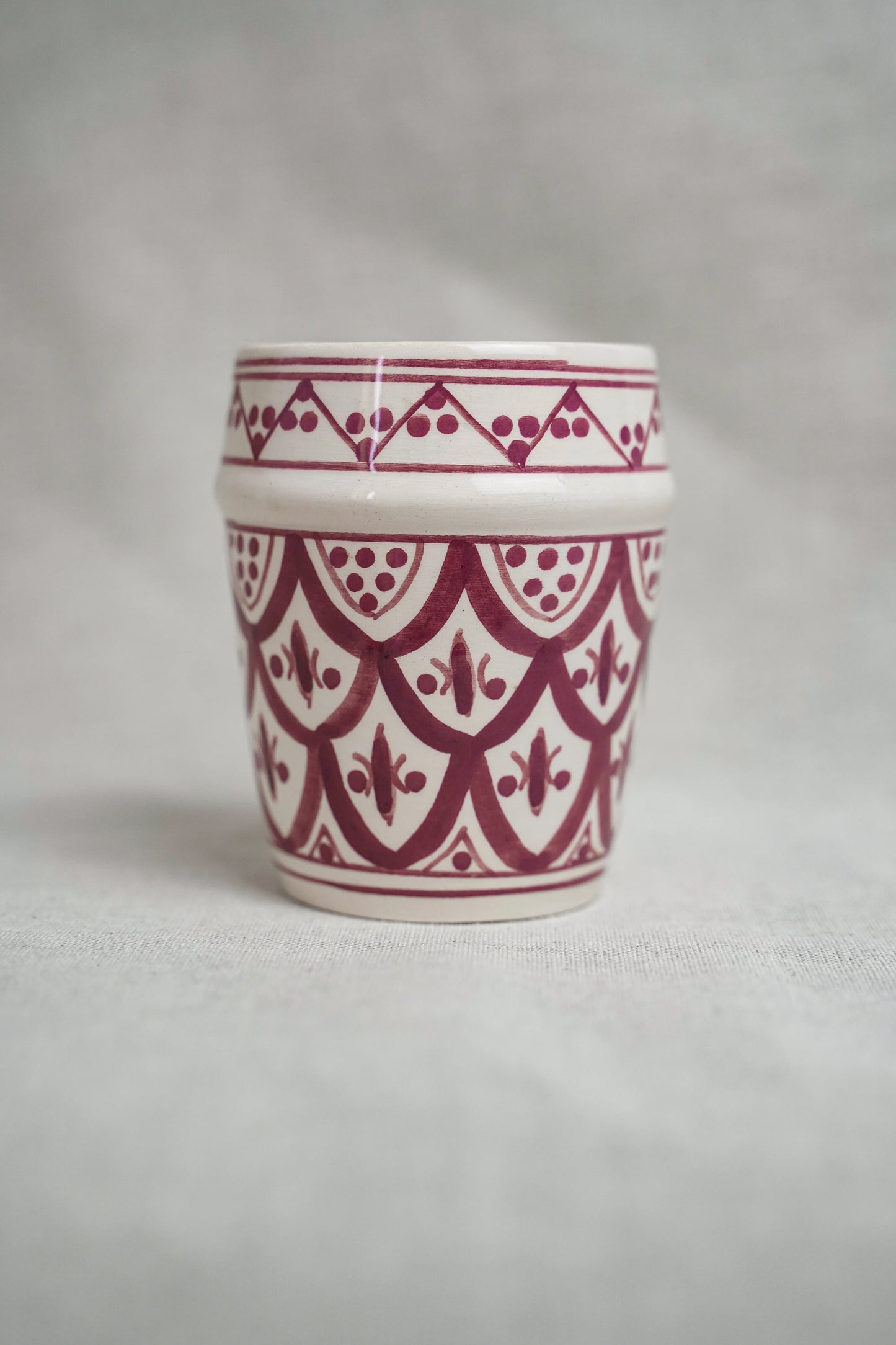 Verre Beldi en céramique – Motif traditionnel