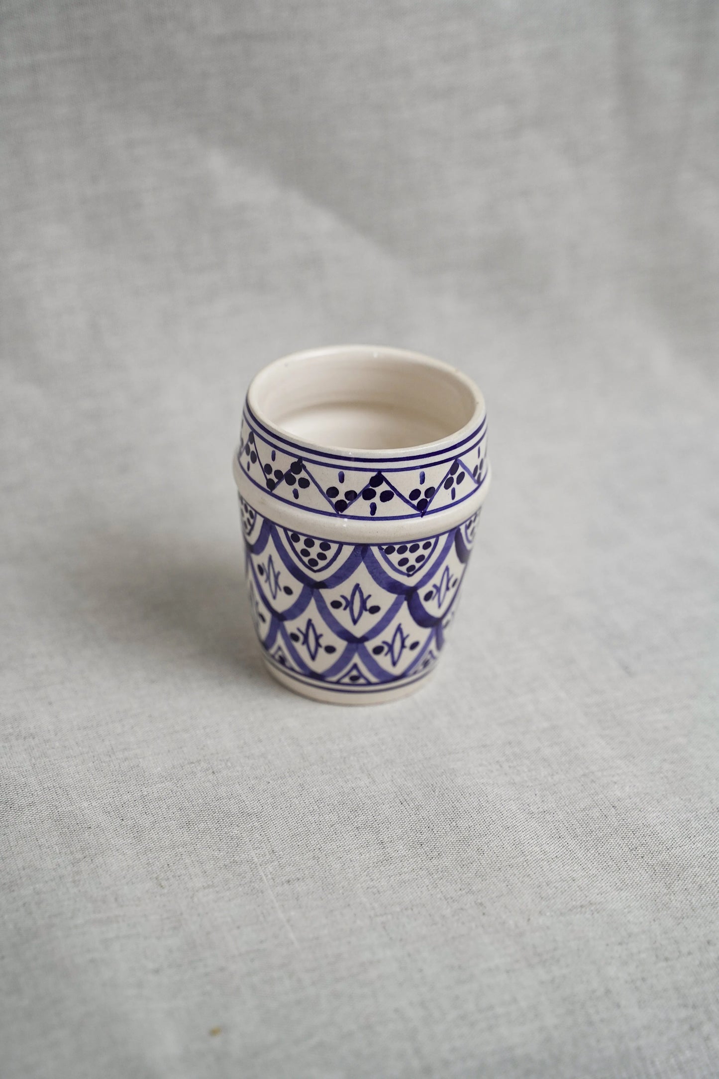 Verre Beldi en céramique – Motif traditionnel