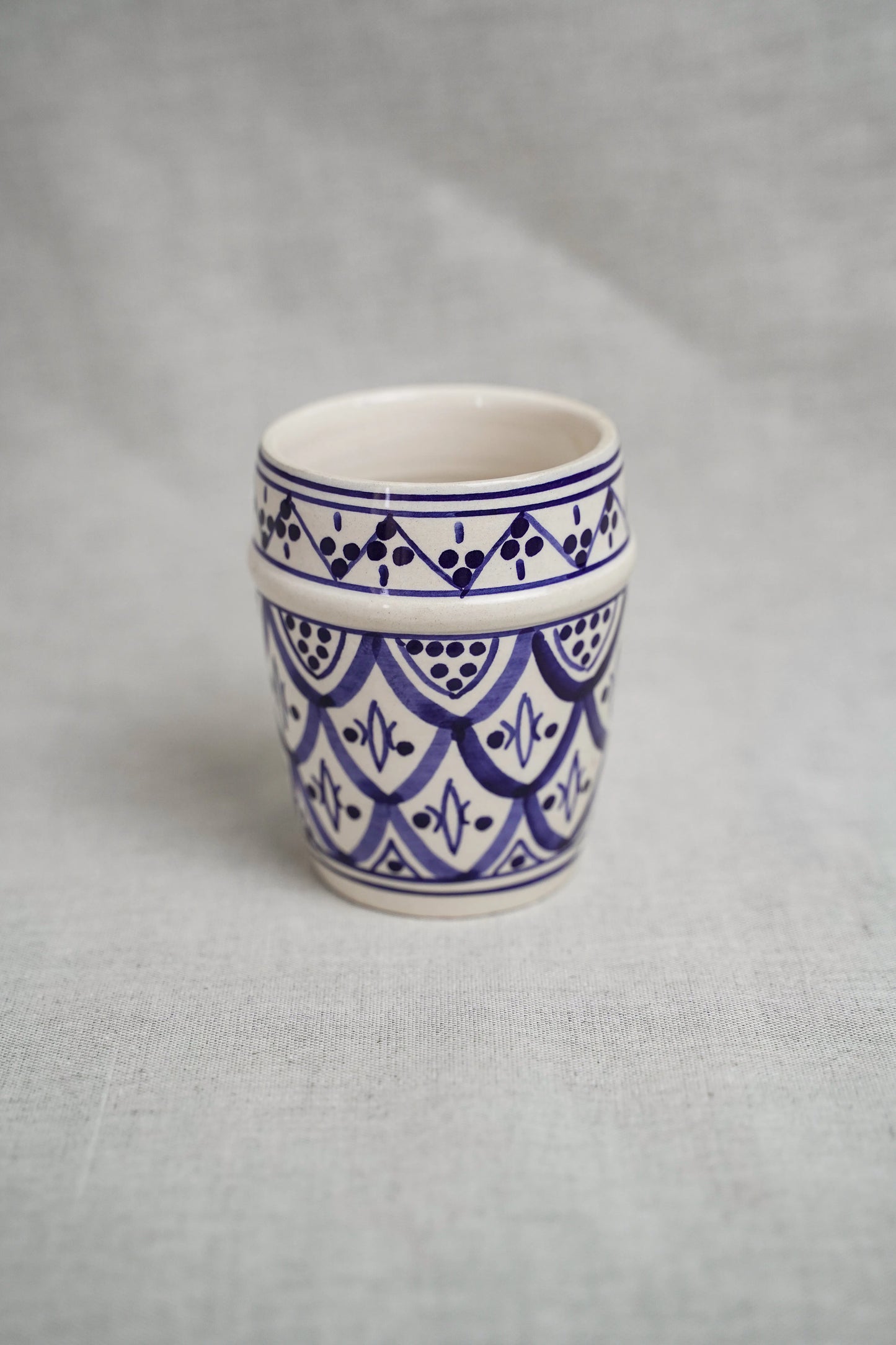 Verre Beldi en céramique – Motif traditionnel