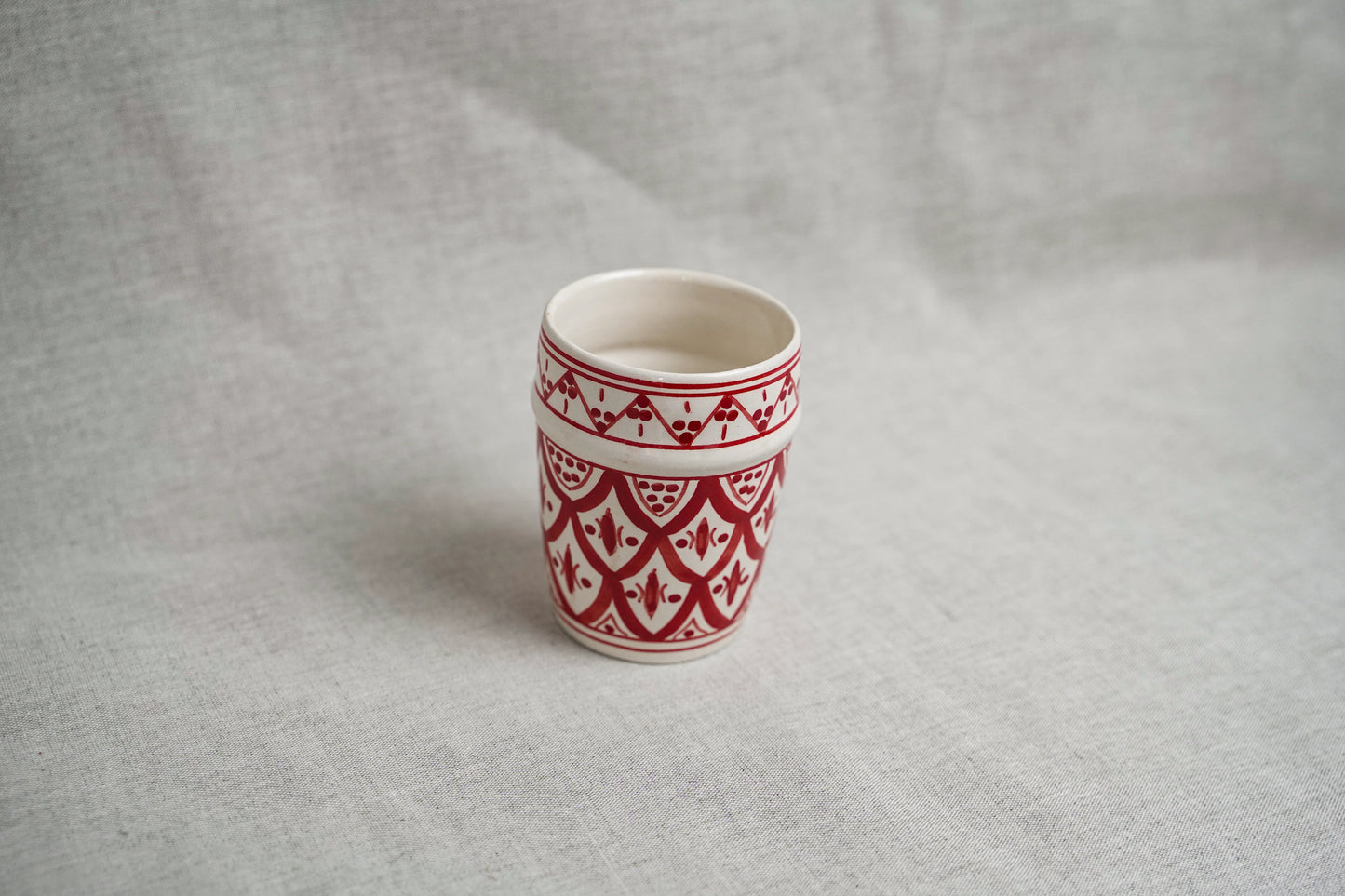 Verre Beldi en céramique – Motif traditionnel