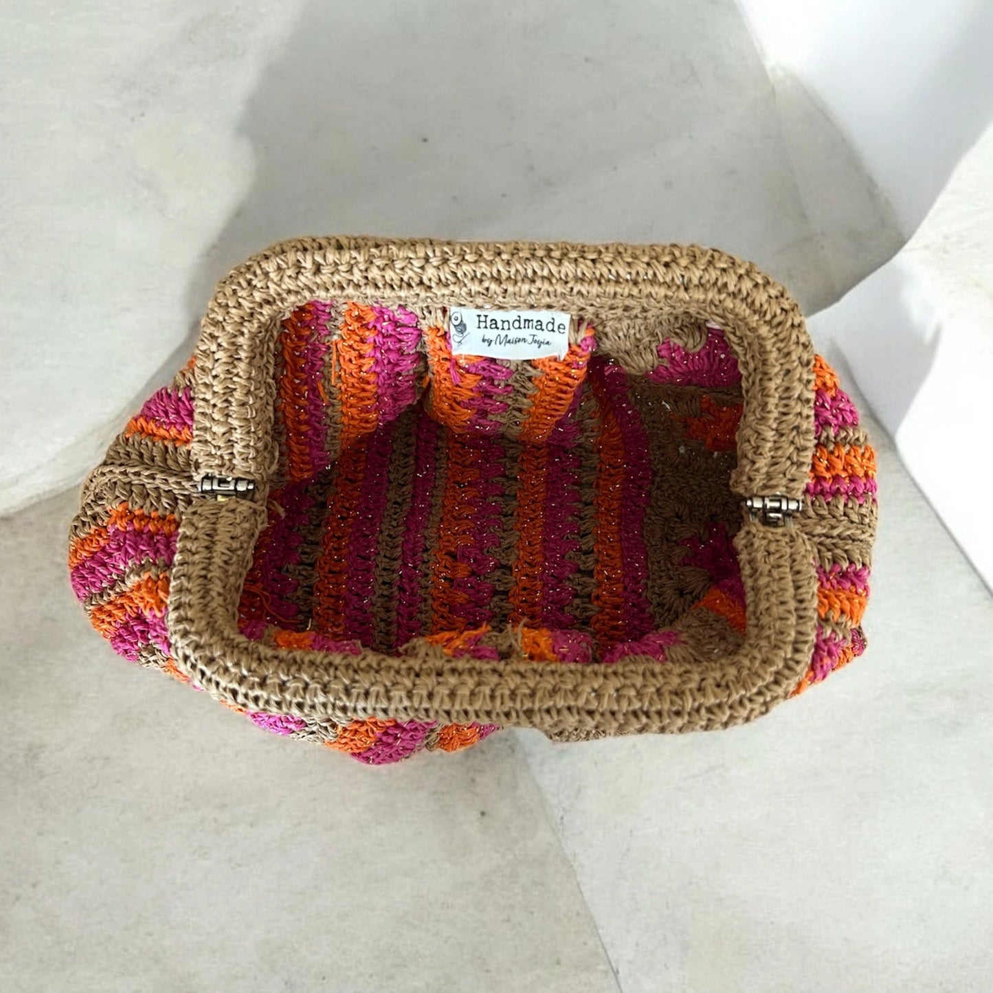 Pochette crochetée Soleil d'Orient