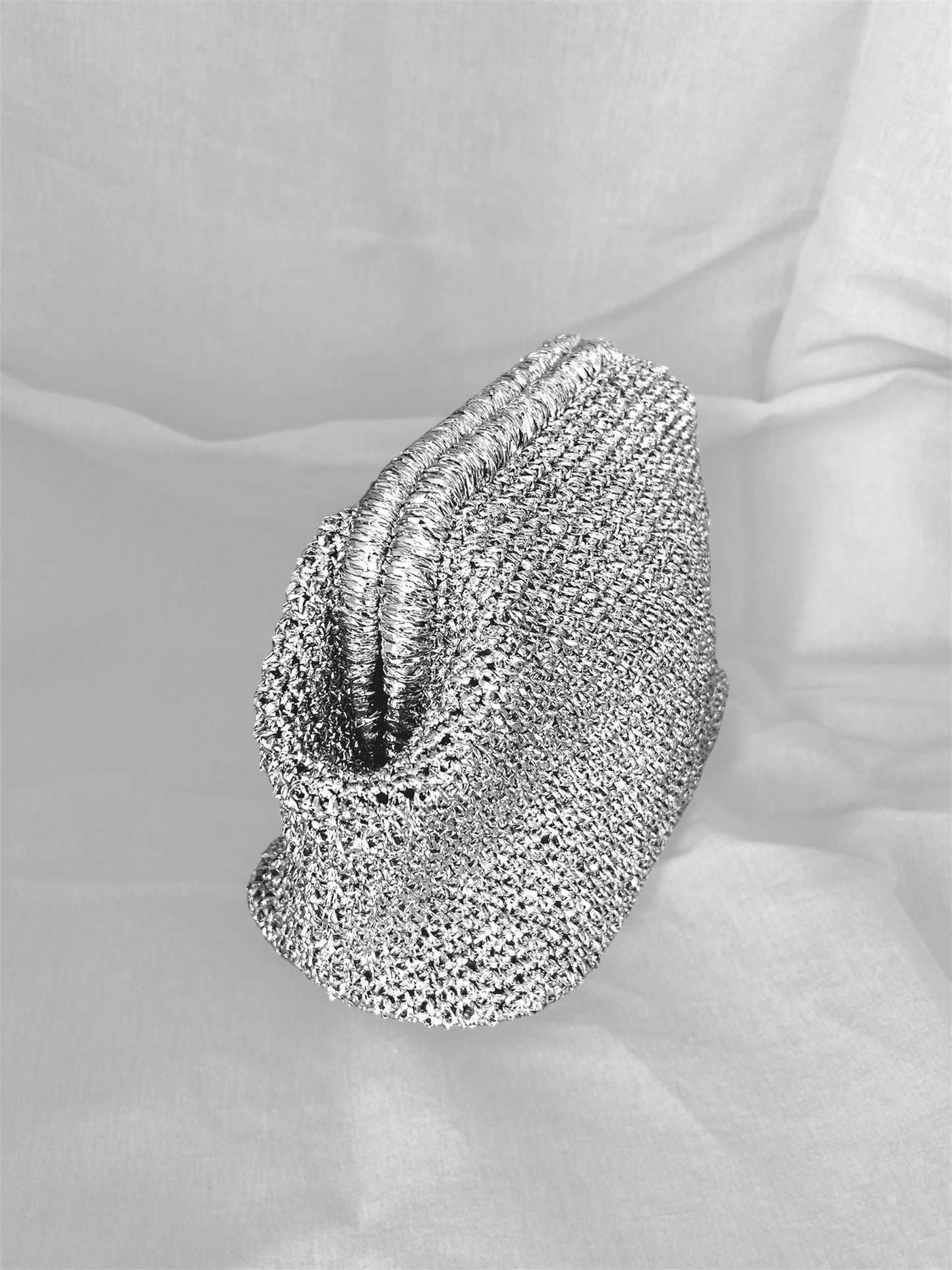 Pochette crochetée Éclat d'Argent