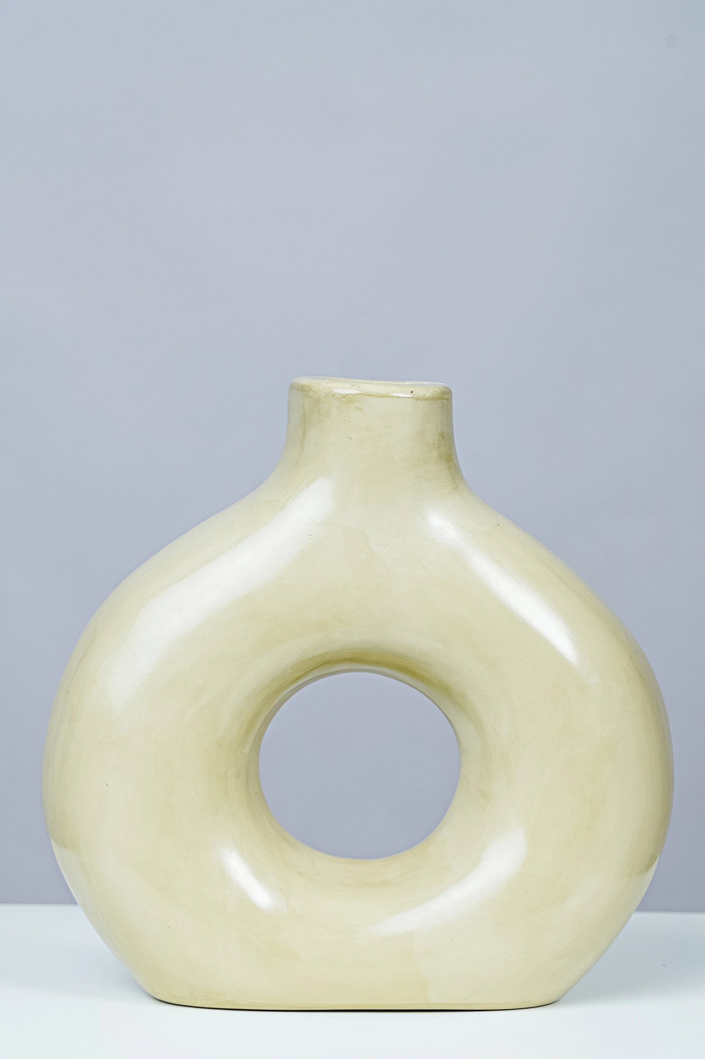 Vase rond en tadelakt marocain