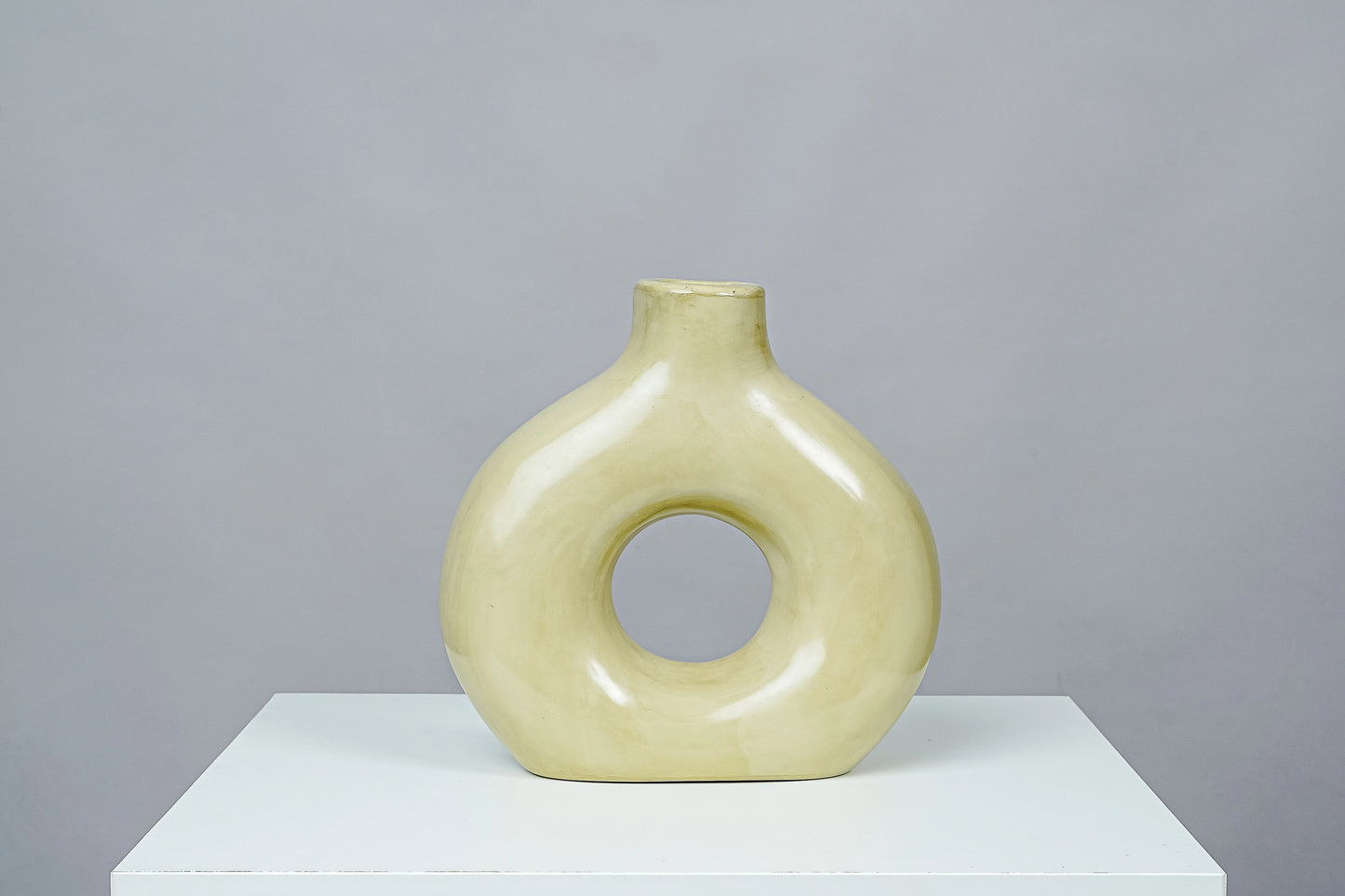 Vase rond en tadelakt marocain