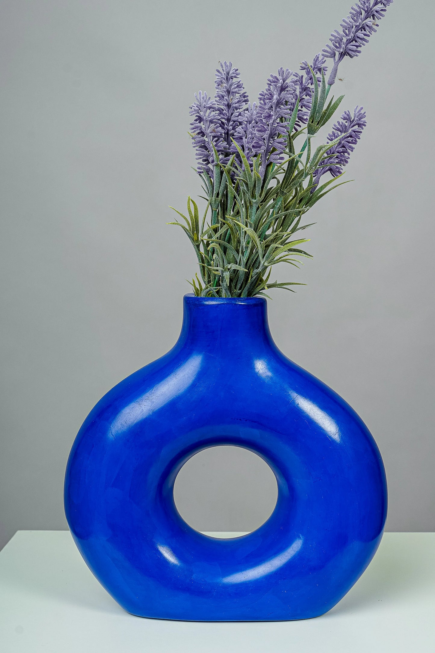 Vase rond en tadelakt marocain