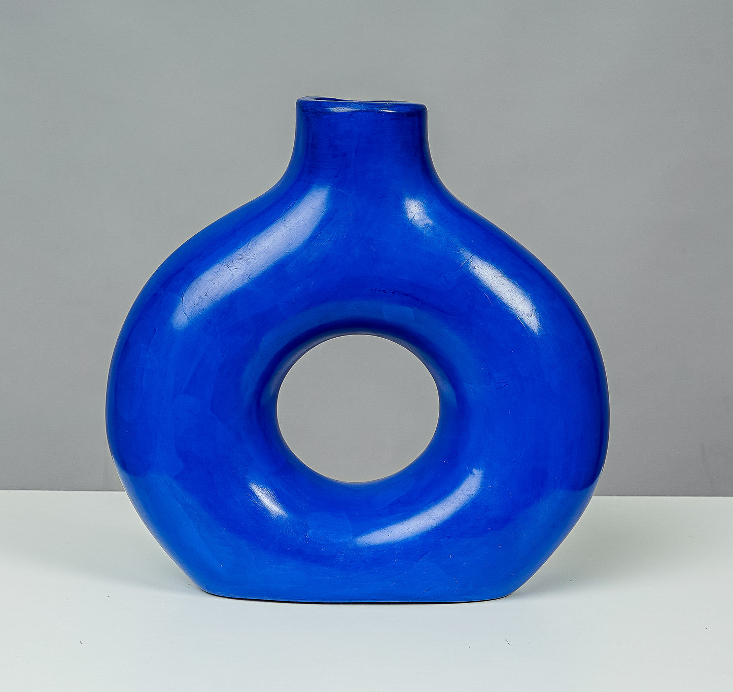 Vase rond en tadelakt marocain