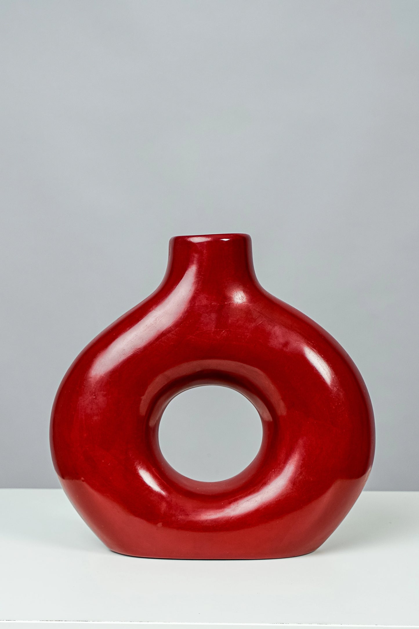 Vase rond en tadelakt marocain