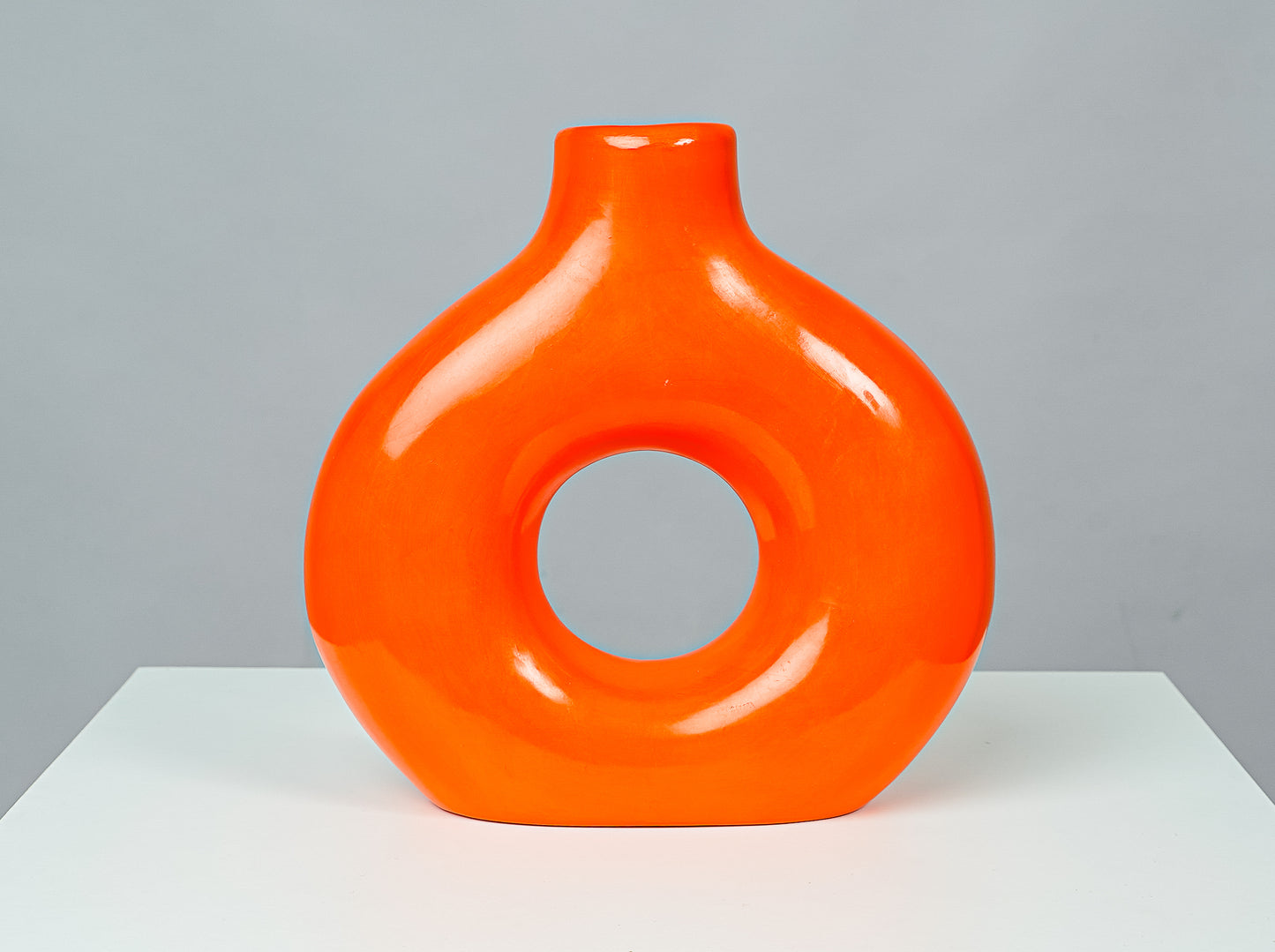 Vase rond en tadelakt marocain