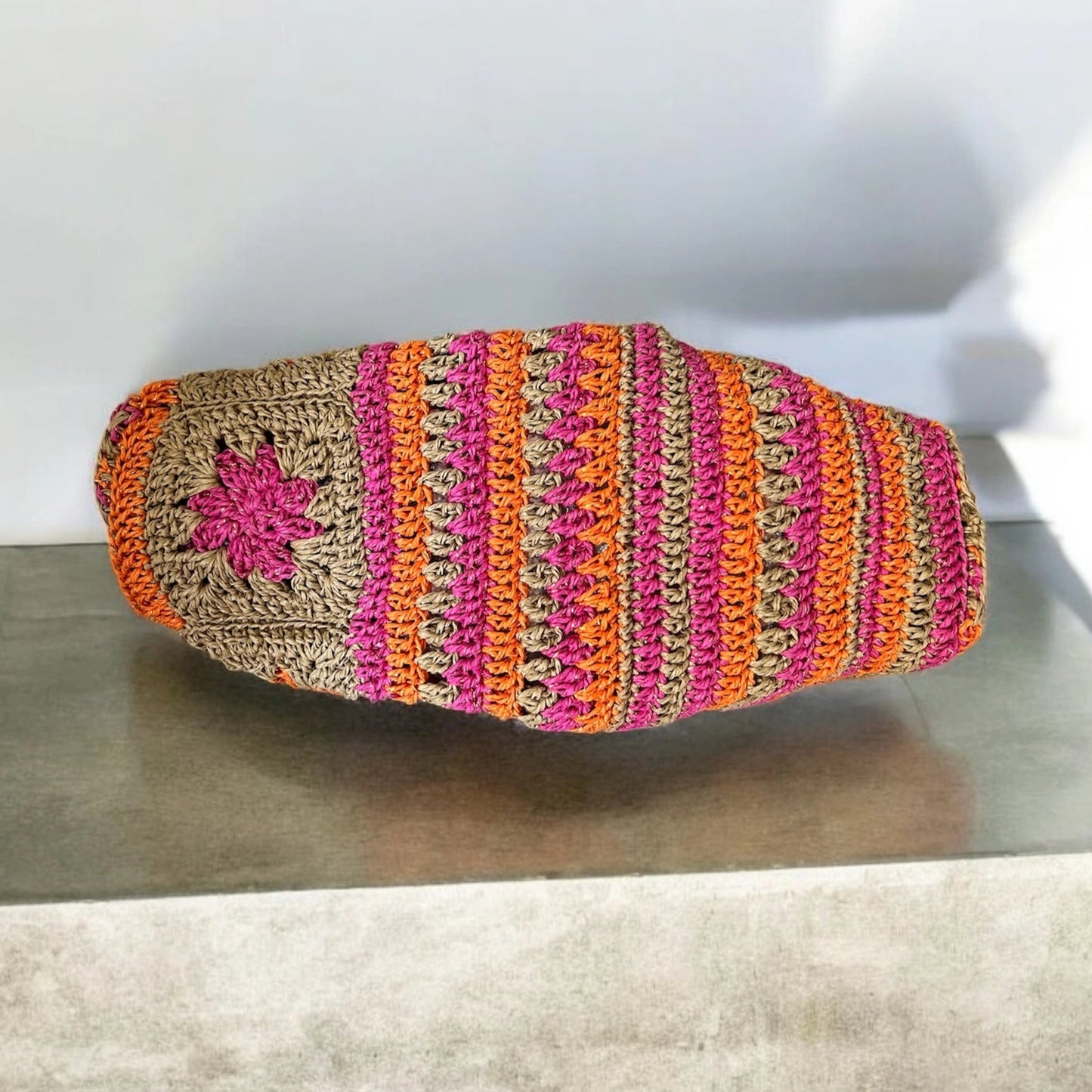 Pochette crochetée Soleil d'Orient
