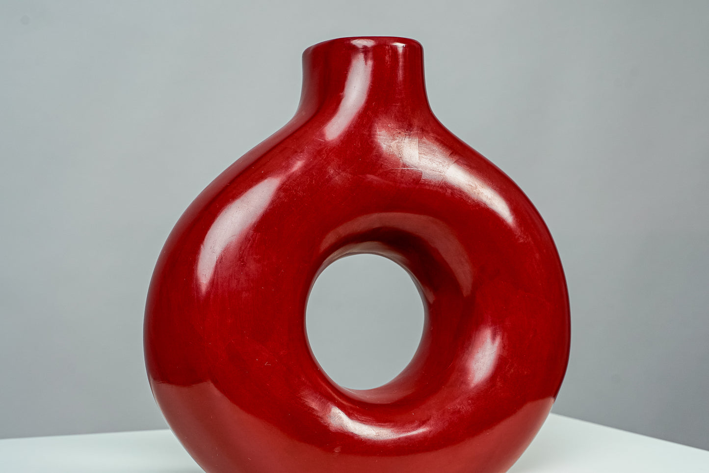 Vase rond en tadelakt marocain