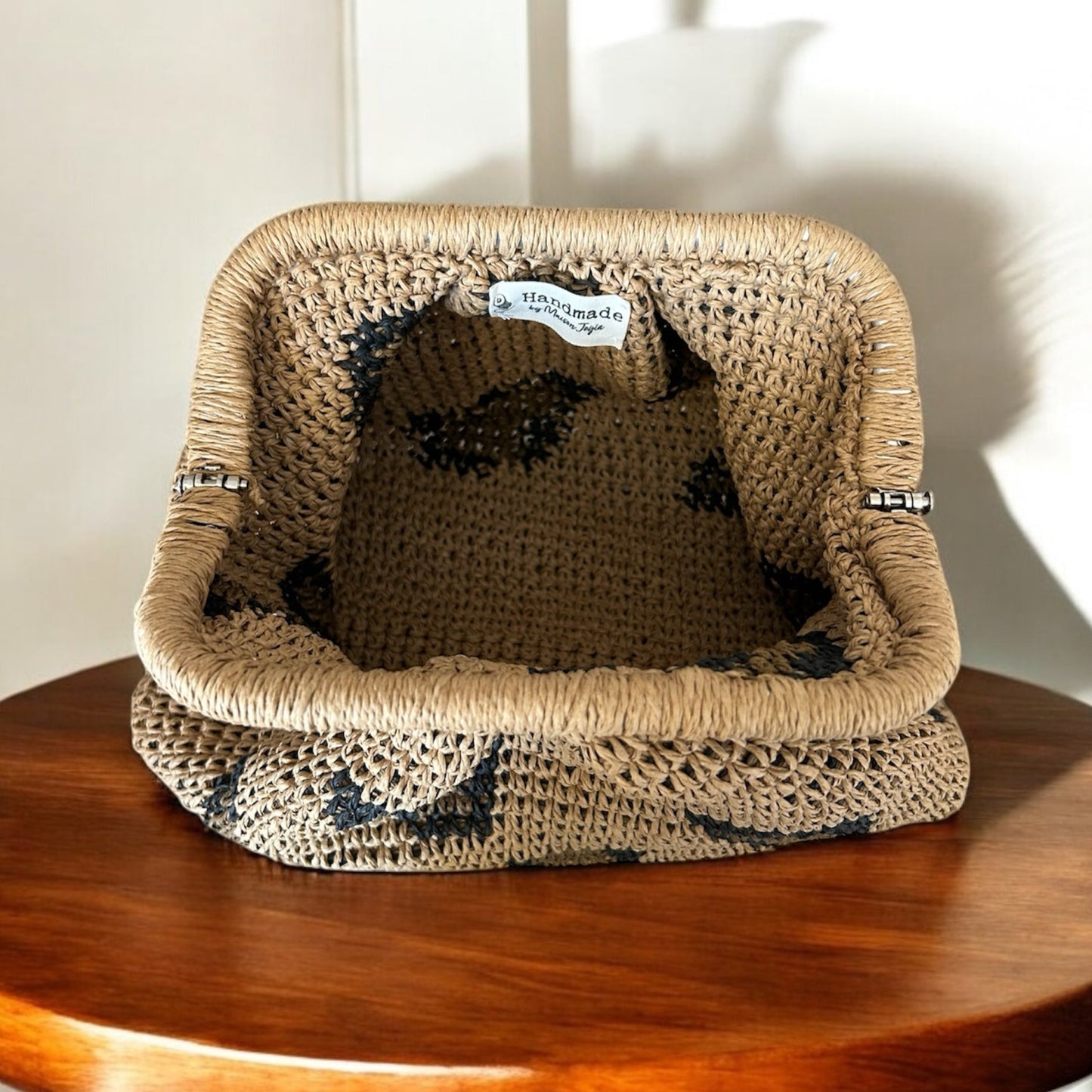 Pochette crochetée Léopard