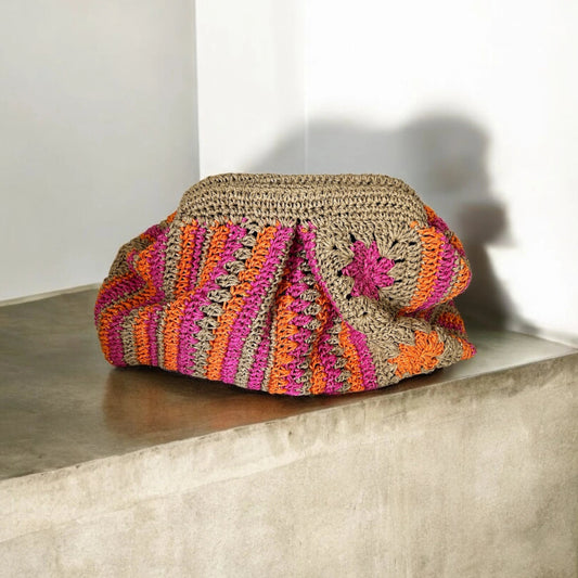 Pochette crochetée Soleil d'Orient